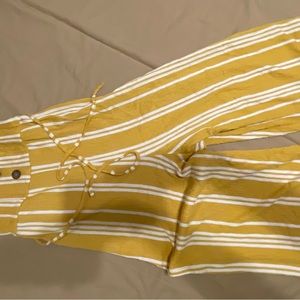 Yellow and white romper